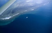 Luftaufnahme "Shark Fin Reef" in der Beqa  Lagoon auf Fiji (00018634)