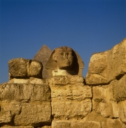 Sphinx von Gizeh mit Chephren-Pyramide (00090723)