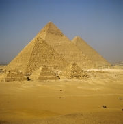 Pyramiden Mykerinos, Chephren und Cheops (00090503)