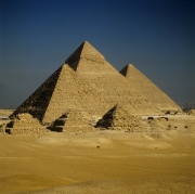 Pyramiden Mykerinos, Chephren und Cheops (00090507)