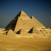 Pyramiden Mykerinos, Chephren und Cheops (00090509)