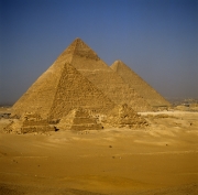 Pyramiden Mykerinos, Chephren und Cheops (00090511)