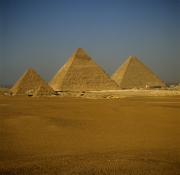 Pyramids, Menkaure, Khafre and Khufu (00090516)
