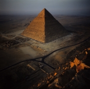Frueher Morgen an der Chephren Pyramide (00090540)