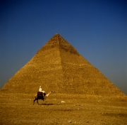Kamelreiter vor Chephren Pyramide (00090560)