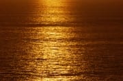 Goldener Sonnenuntergang ueber dem Meer (00013931)